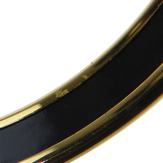 HERMES Bangle Enamel, Metal gold Emaille PM Women Used Authentic