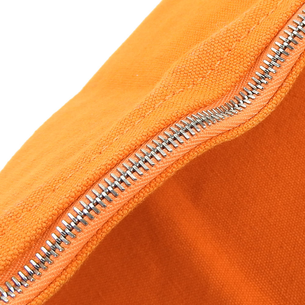 HERMES Pouch canvas Orange Bora Bora Pouch GM unisex(Unisex) Used Authentic