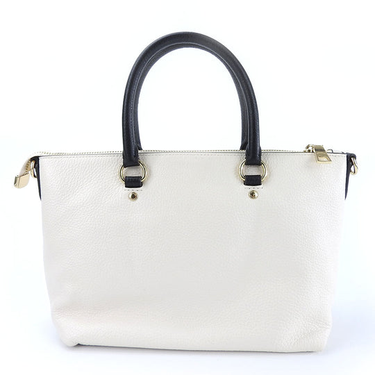 COACH Handbag F73715 leather white Women Used Authentic