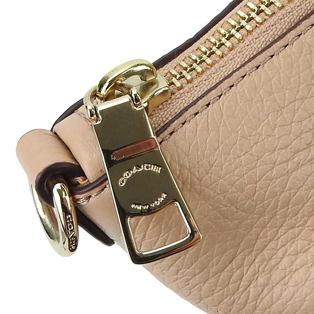 COACH Handbag F36675 leather beige Women Used Authentic