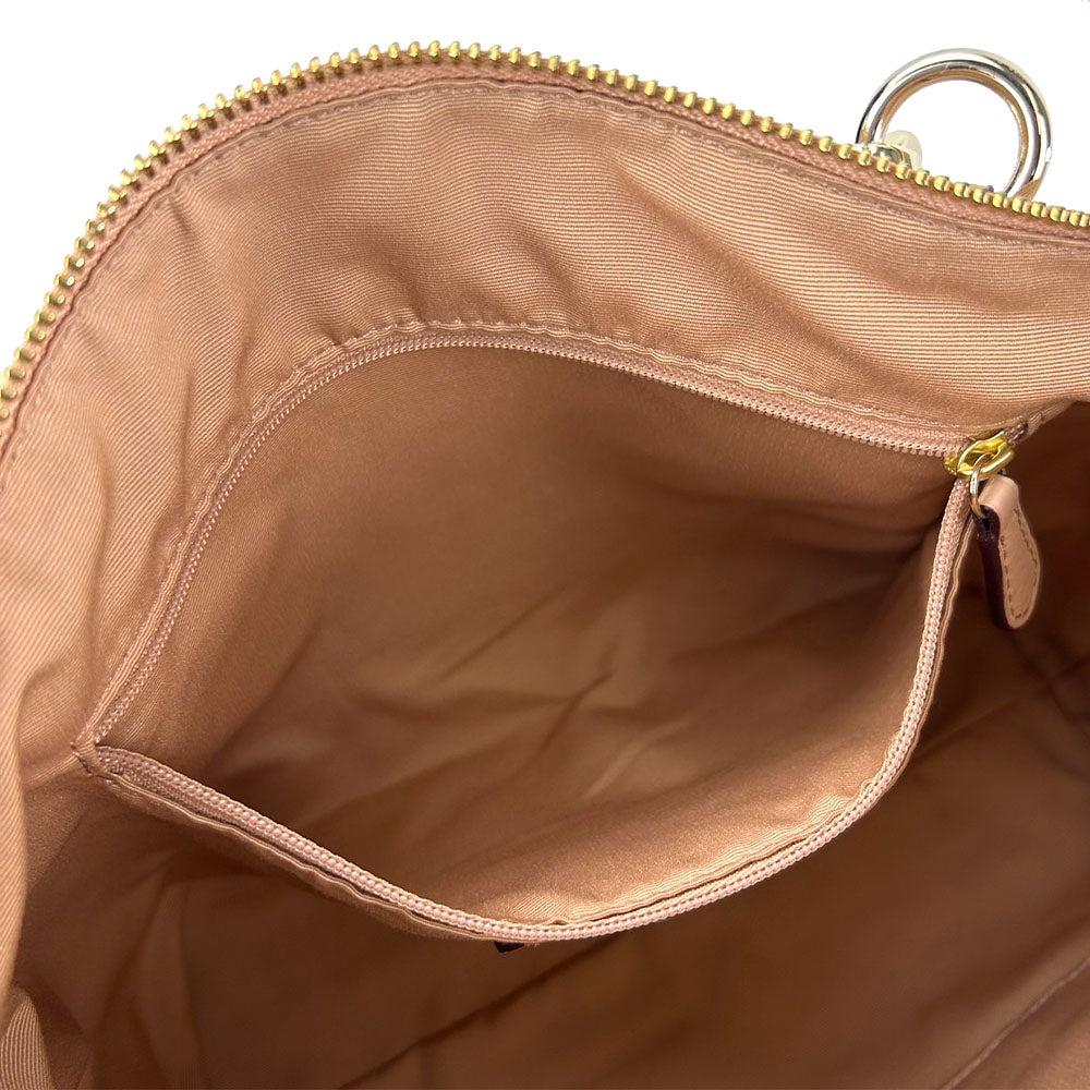 COACH Handbag F36675 leather beige Women Used Authentic