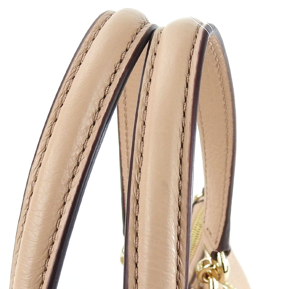 COACH Handbag F36675 leather beige Women Used Authentic