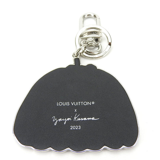 LOUIS VUITTON Key ring M01101 Leather, Metal blue yayoi kusama Portocle Pumpkin unisex(Unisex) Used Authentic