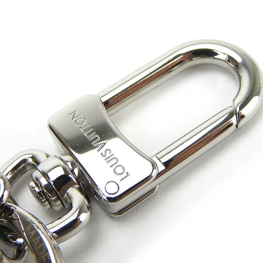 LOUIS VUITTON Key ring M01101 Leather, Metal blue yayoi kusama Portocle Pumpkin unisex(Unisex) Used Authentic