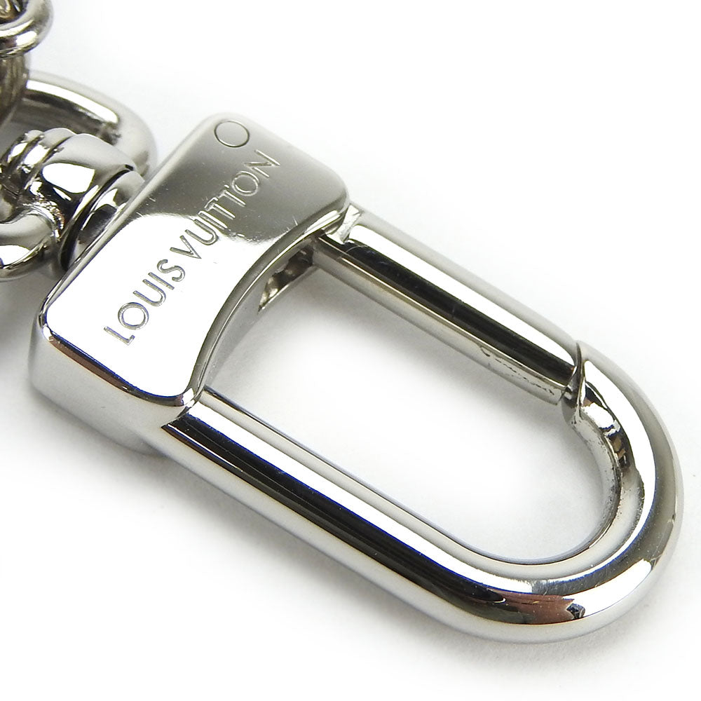 LOUIS VUITTON Key ring M01101 Leather, Metal blue yayoi kusama Portocle Pumpkin unisex(Unisex) Used Authentic