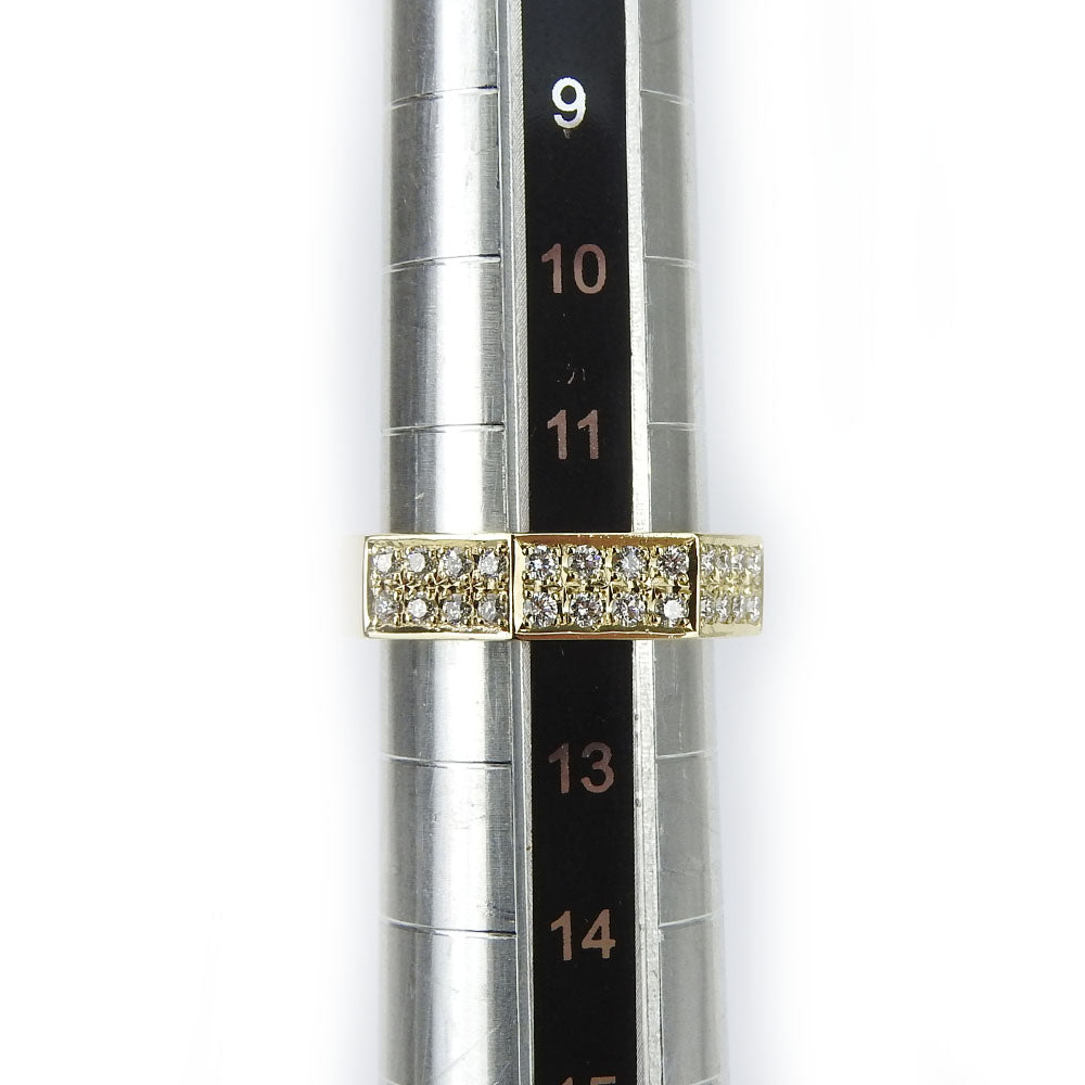 TASAKI Ring K18 Yellow Gold, Diamond Yellow Gold Women Used Authentic