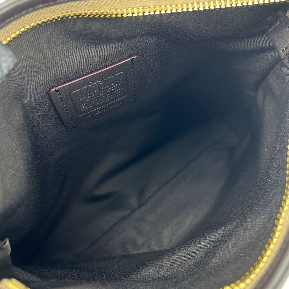 COACH Shoulder Bag F29960 Canvas, Leather beige Signature Women Used Authentic