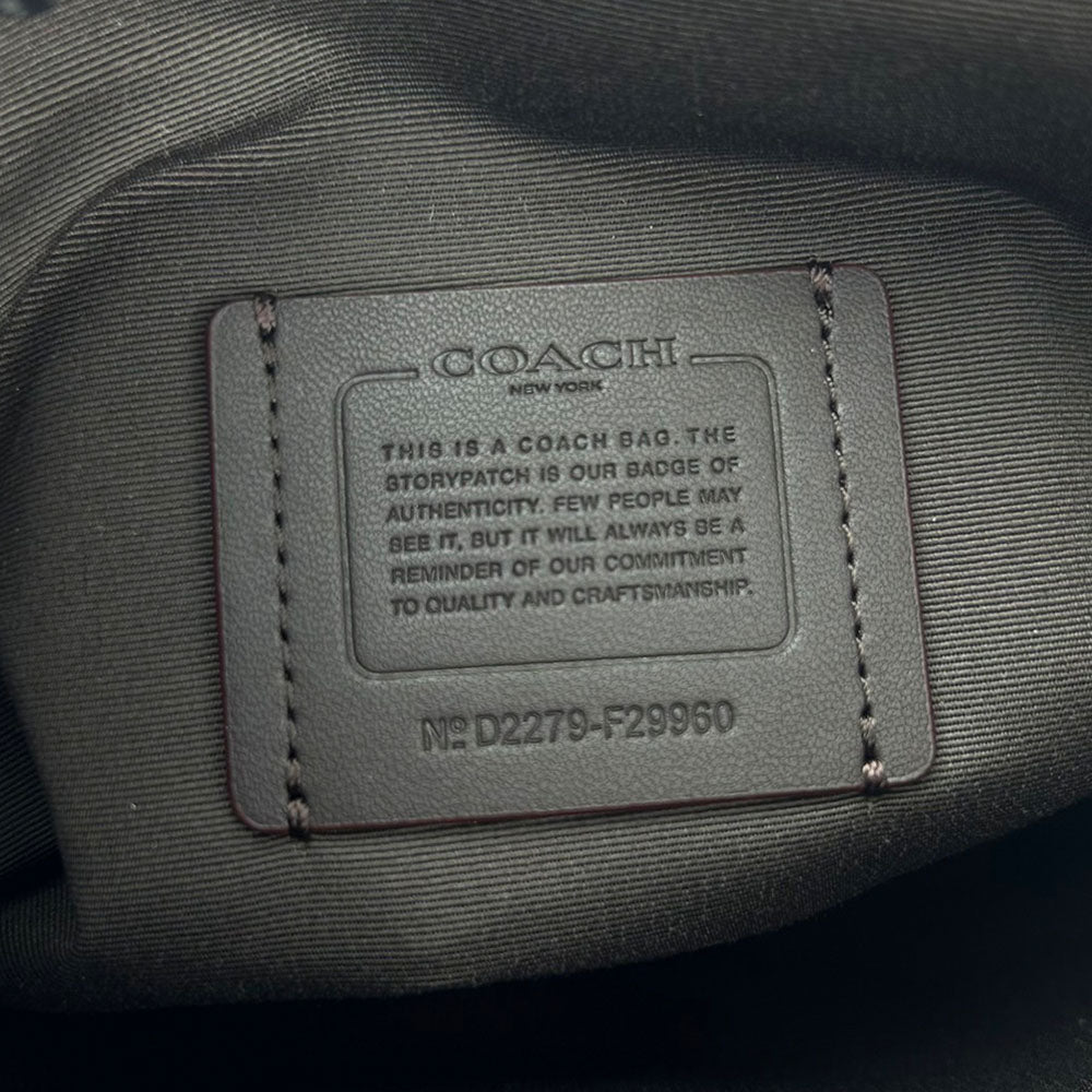 COACH Shoulder Bag F29960 Canvas, Leather beige Signature Women Used Authentic