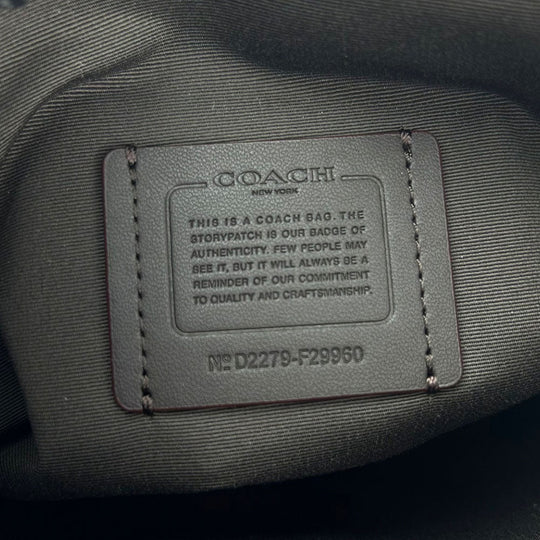 COACH Shoulder Bag F29960 Canvas, Leather beige Signature Women Used Authentic