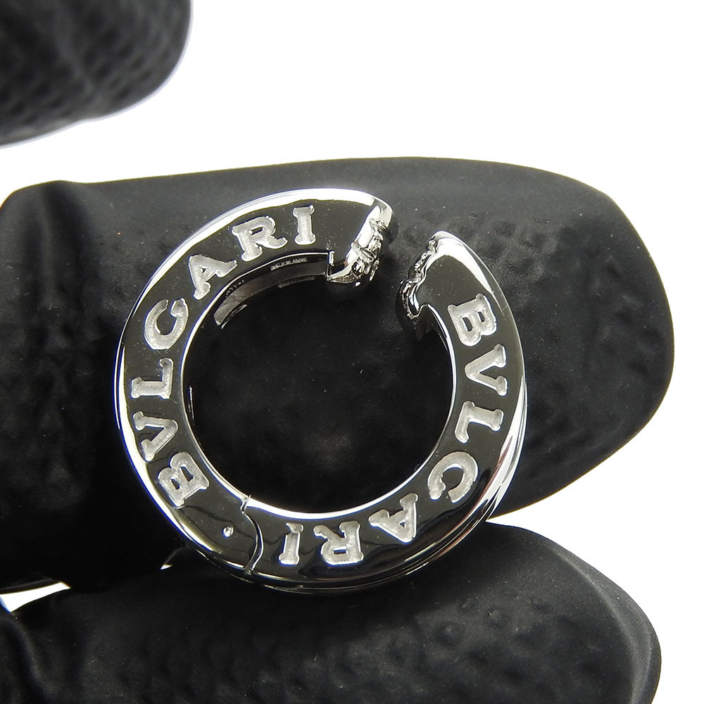 BVLGARI Earring K18 White Gold, Diamond White gold B-Zero1 Women Used Authentic