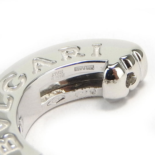 BVLGARI Earring K18 White Gold, Diamond White gold B-Zero1 Women Used Authentic