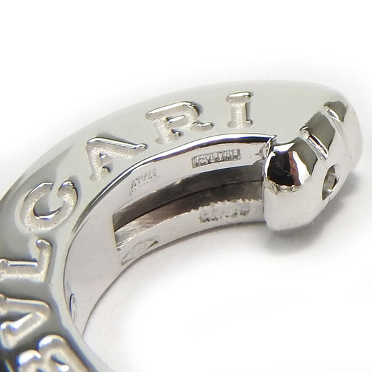 BVLGARI Earring K18 White Gold, Diamond White gold B-Zero1 Women Used Authentic