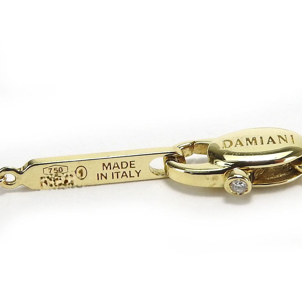 Damiani Necklace K18 Yellow Gold, Diamond Yellow Gold crown Belle epoch Women Used Authentic