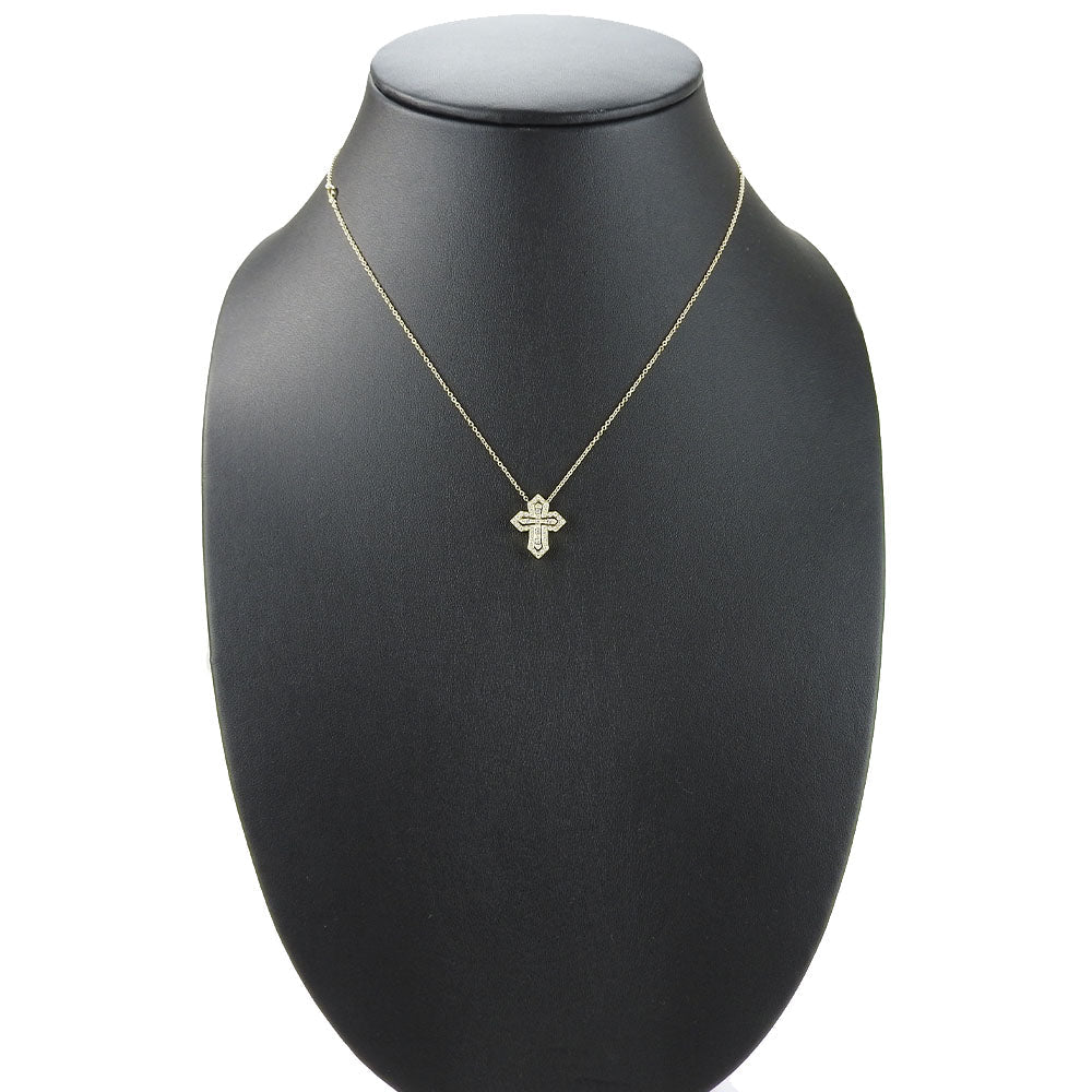 Damiani Necklace K18 Yellow Gold, Diamond Yellow Gold crown Belle epoch Women Used Authentic