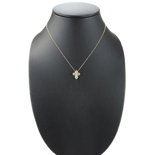 Damiani Necklace K18 Yellow Gold, Diamond Yellow Gold crown Belle epoch Women Used Authentic