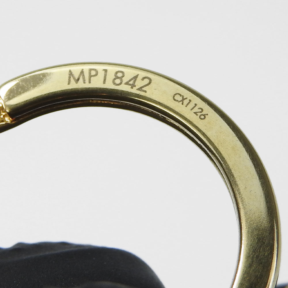 LOUIS VUITTON Key ring MP1842 Monogram Reverse, Leather Brown Portocle Night Light Women Used Authentic
