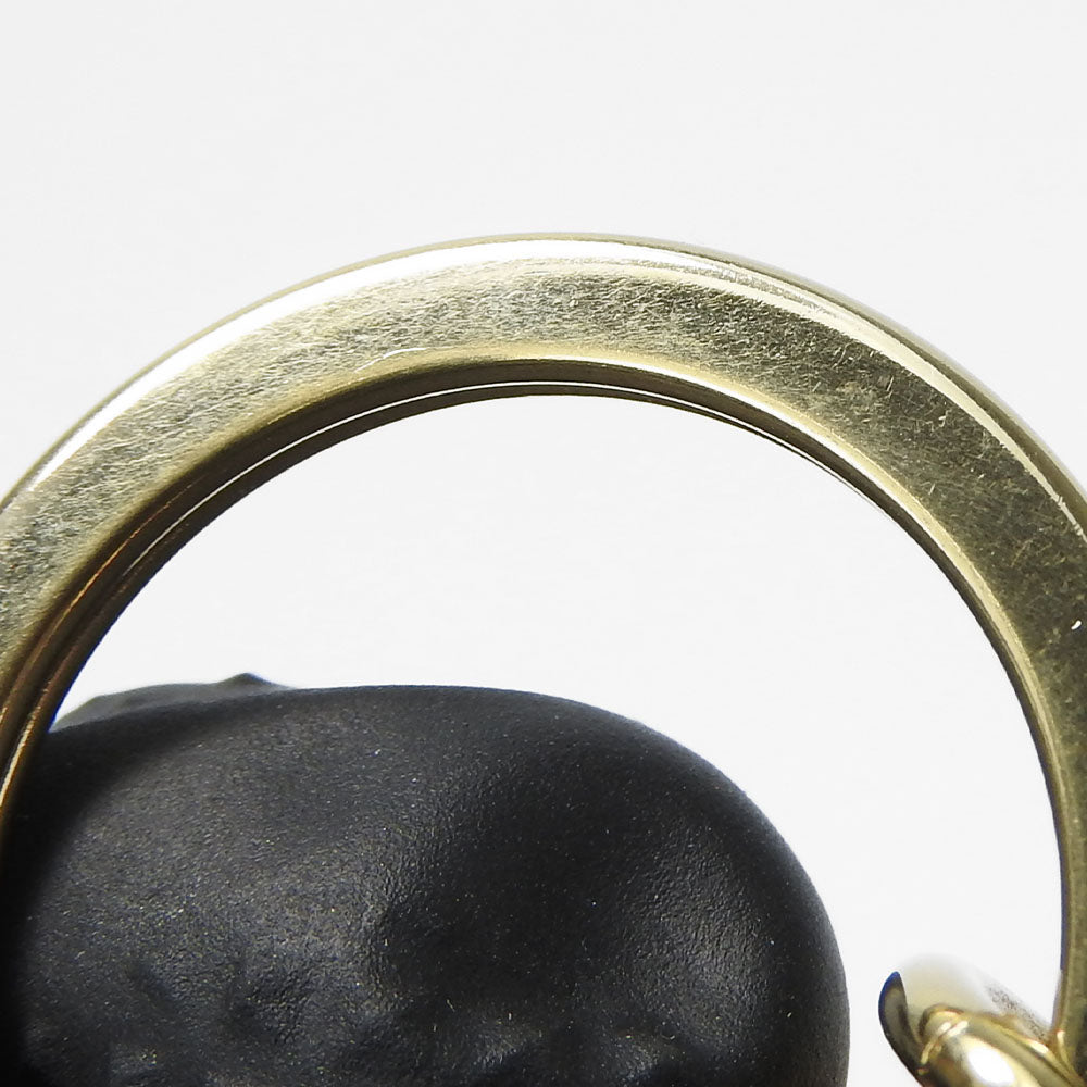 LOUIS VUITTON Key ring MP1842 Monogram Reverse, Leather Brown Portocle Night Light Women Used Authentic