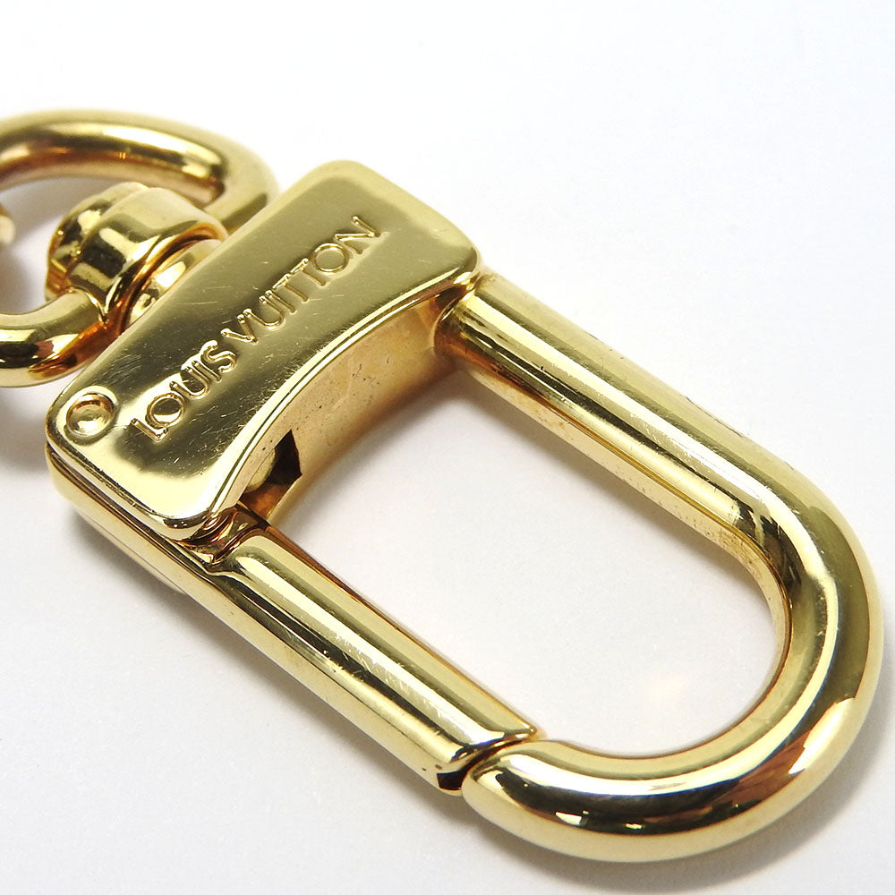 LOUIS VUITTON Key ring MP1842 Monogram Reverse, Leather Brown Portocle Night Light Women Used Authentic