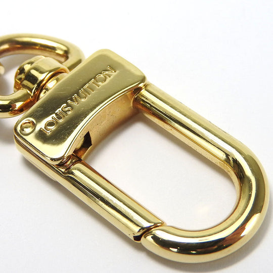 LOUIS VUITTON Key ring MP1842 Monogram Reverse, Leather Brown Portocle Night Light Women Used Authentic