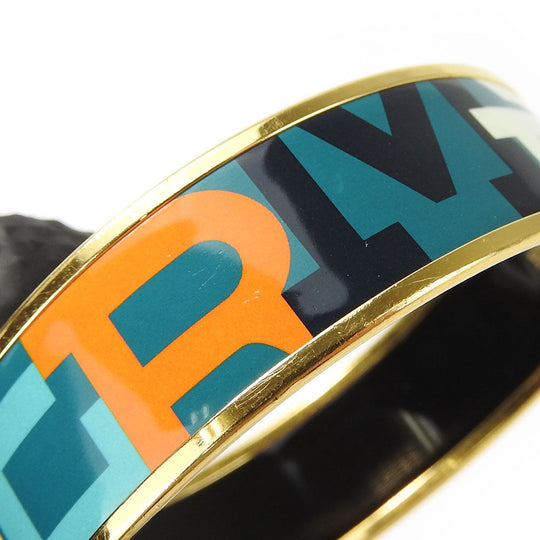 HERMES bracelet Enamel, Metal Green type Emile Women Used Authentic
