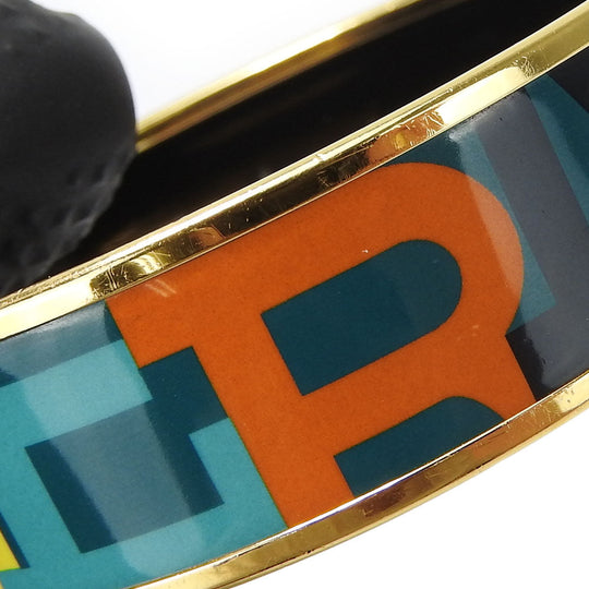 HERMES bracelet Enamel, Metal Green type Emile Women Used Authentic