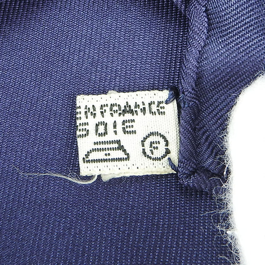 HERMES scarf silk Navy Carre90 Women Used Authentic