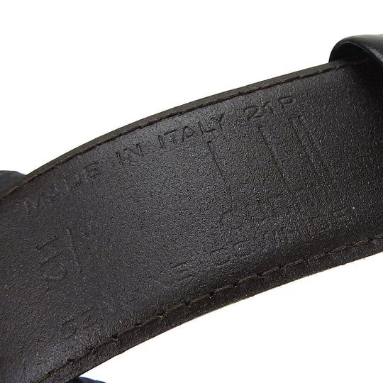 Dunhill belt leather black mens Used Authentic