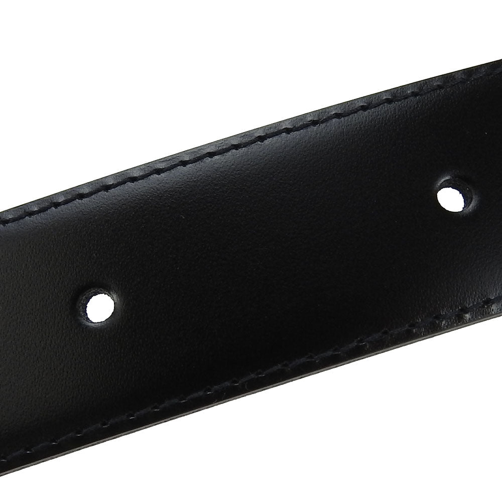Dunhill belt leather black mens Used Authentic