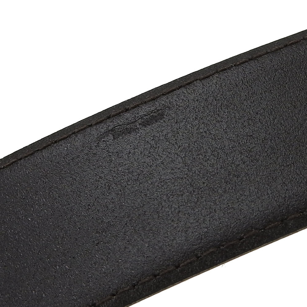 Dunhill belt leather black mens Used Authentic