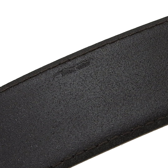 Dunhill belt leather black mens Used Authentic