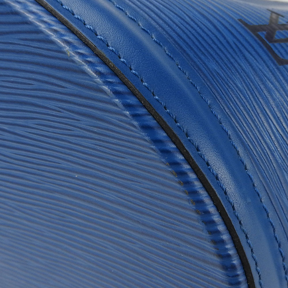 LOUIS VUITTON Tote Bag M52265 Epi Leather blue Sun jack shopping Women Used Authentic