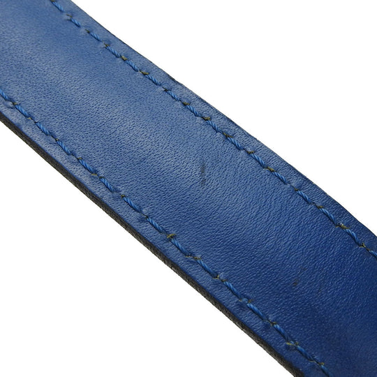 LOUIS VUITTON Tote Bag M52265 Epi Leather blue Sun jack shopping Women Used Authentic