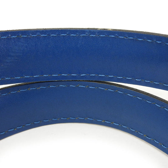 LOUIS VUITTON Tote Bag M52265 Epi Leather blue Sun jack shopping Women Used Authentic