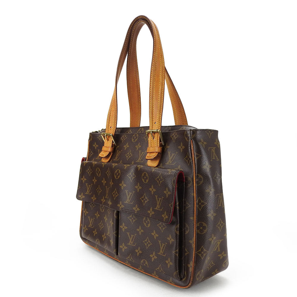 LOUIS VUITTON Tote Bag M51162 Monogram Brown Multiplex Women Used Authentic