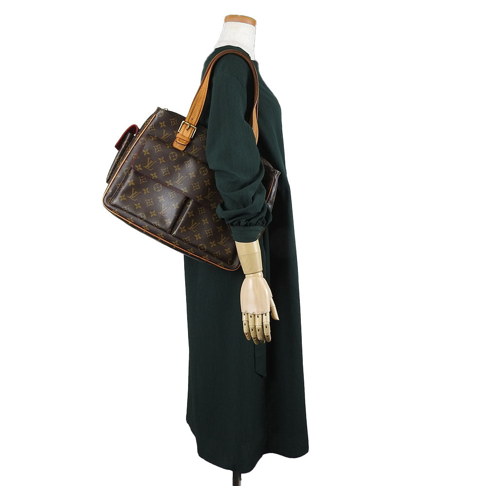 LOUIS VUITTON Tote Bag M51162 Monogram Brown Multiplex Women Used Authentic
