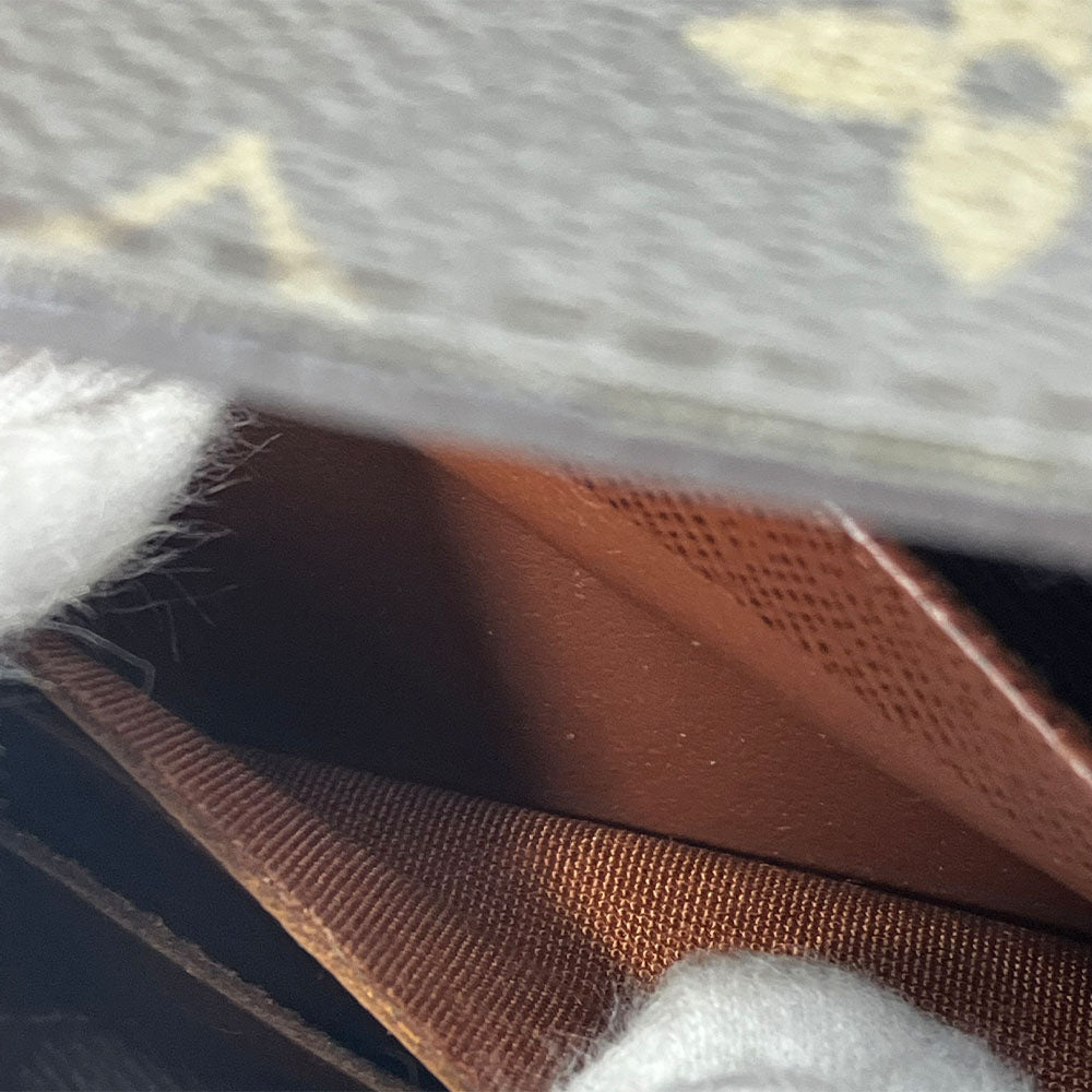 LOUIS VUITTON Long Wallet Purse M61734 Monogram Brown Portefeuille Sarah