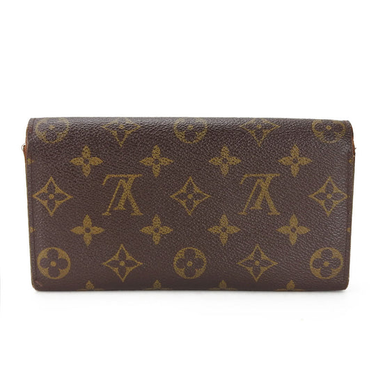 LOUIS VUITTON Long Wallet Purse M61734 Monogram Brown Portefeuille Sarah