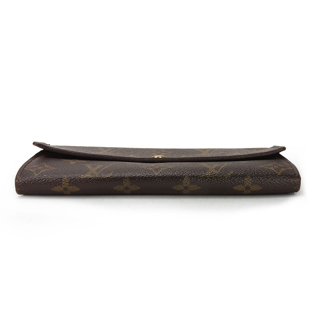 LOUIS VUITTON Long Wallet Purse M61734 Monogram Brown Portefeuille Sarah