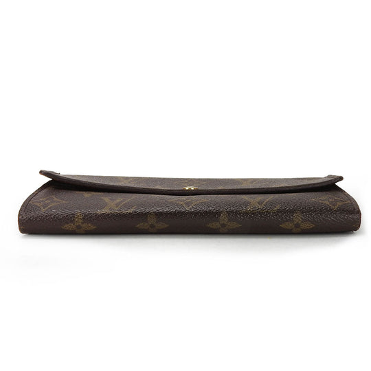 LOUIS VUITTON Long Wallet Purse M61734 Monogram Brown Portefeuille Sarah