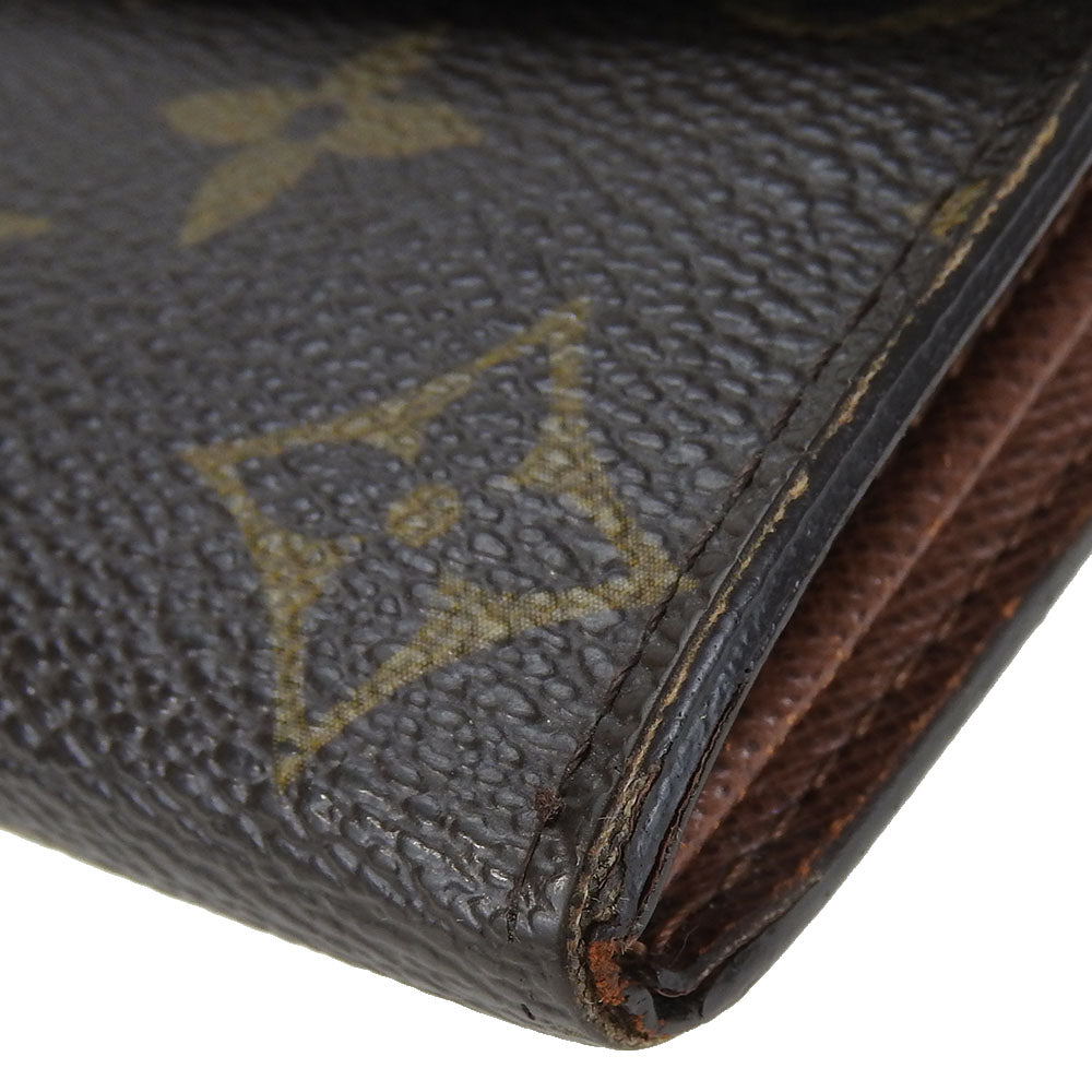 LOUIS VUITTON Long Wallet Purse M61734 Monogram Brown Portefeuille Sarah
