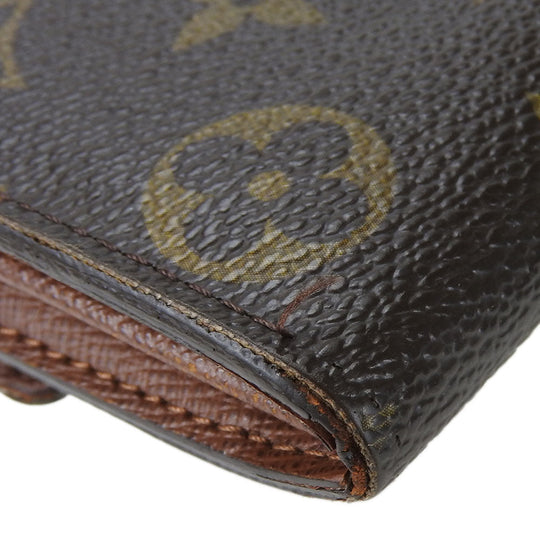 LOUIS VUITTON Long Wallet Purse M61734 Monogram Brown Portefeuille Sarah