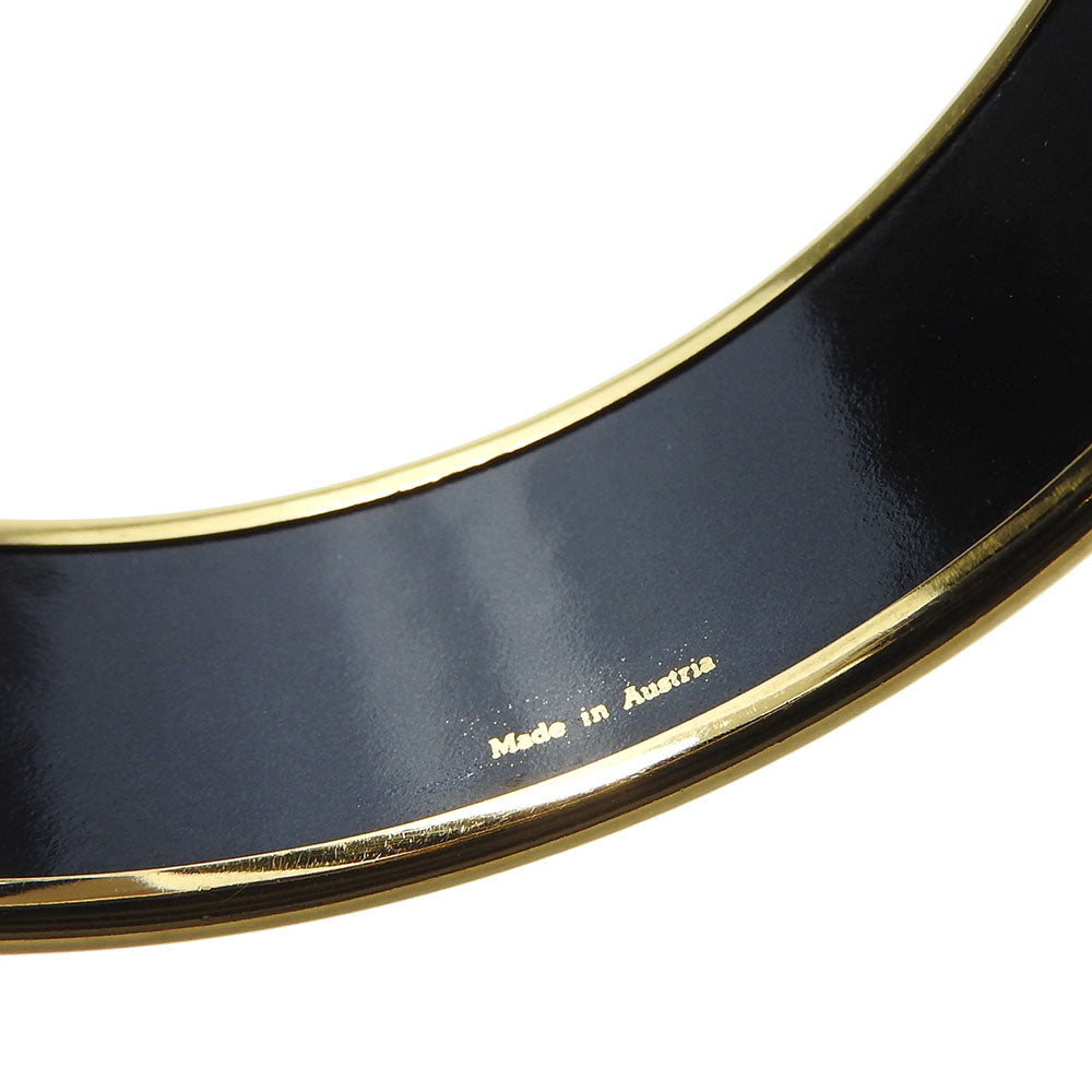 HERMES bracelet Metal, Enamel green Emilel GM Women Used Authentic