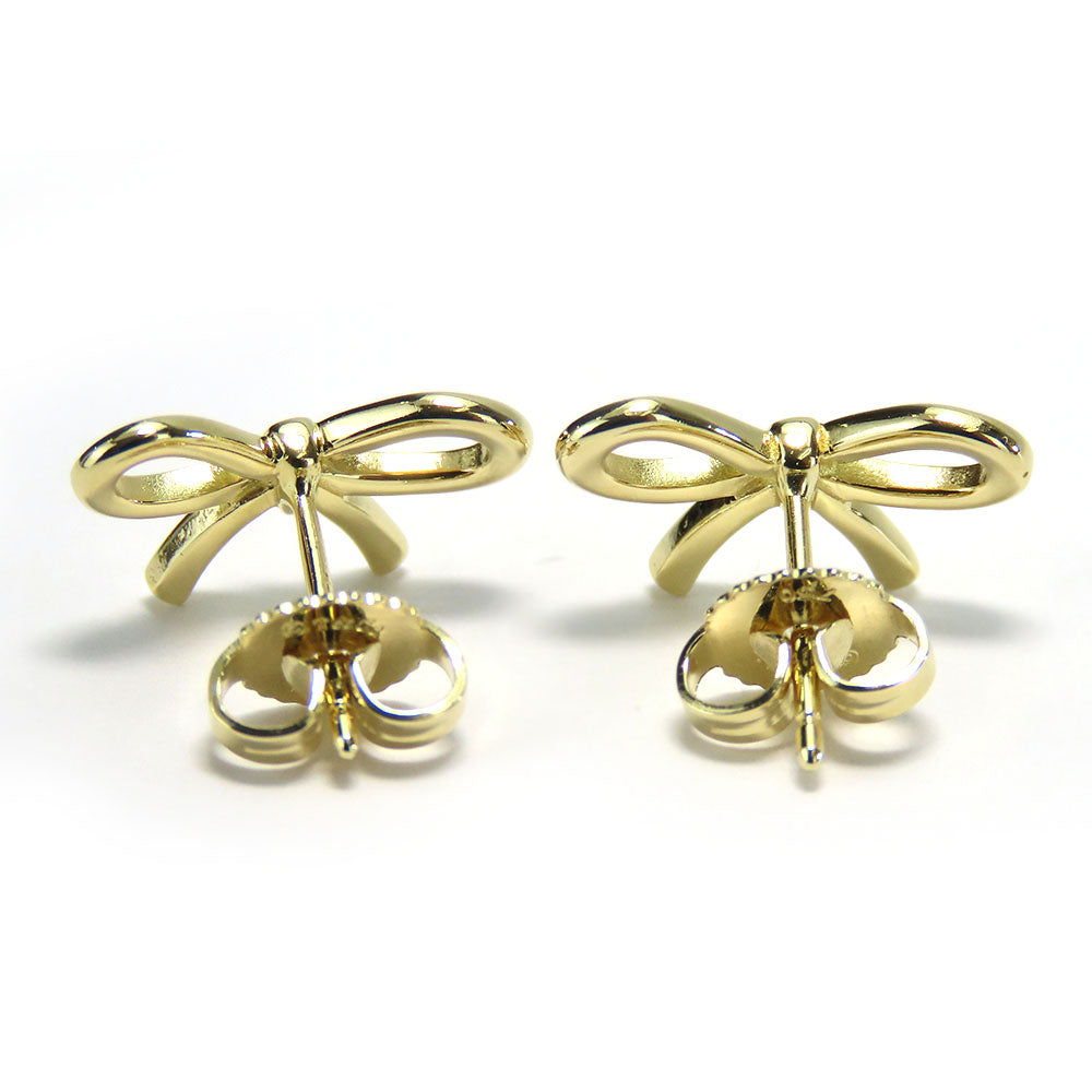 TIFFANY&Co. Pierce K18 yellow gold Yellow Gold Bow Women Used Authentic