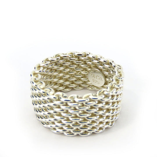 TIFFANY&Co. Ring Silver925 Silver Somerset Women Used Authentic