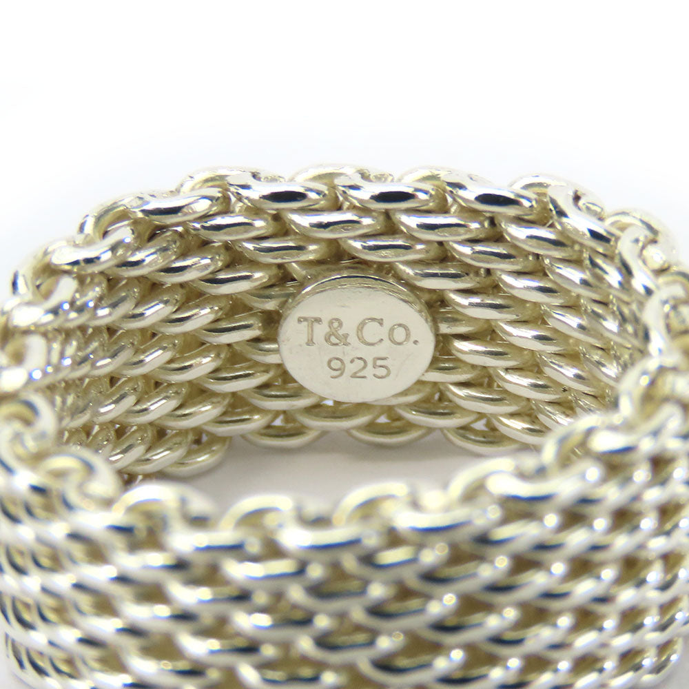 TIFFANY&Co. Ring Silver925 Silver Somerset Women Used Authentic