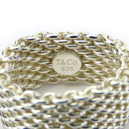 TIFFANY&Co. Ring Silver925 Silver Somerset Women Used Authentic
