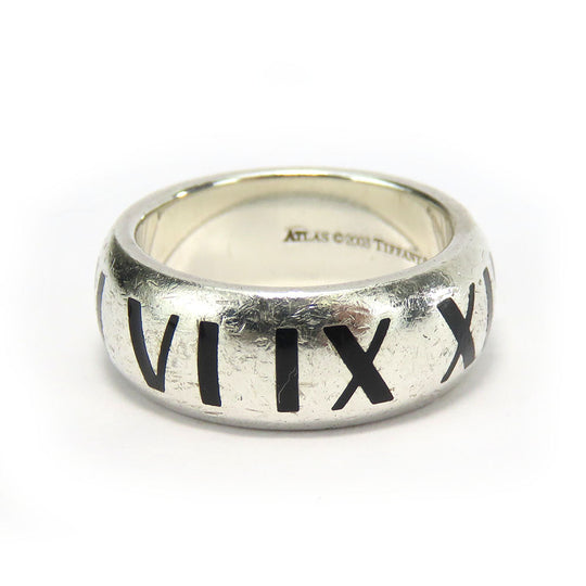TIFFANY&Co. Ring Silver925 Silver Atlas Women Used Authentic