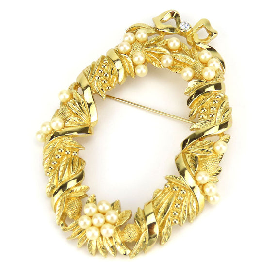 Christian Dior Brooch metal gold Women Used Authentic