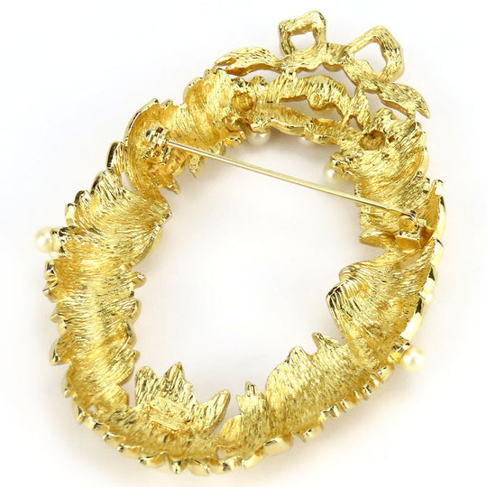 Christian Dior Brooch metal gold Women Used Authentic