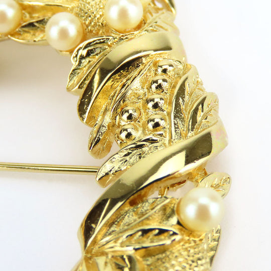 Christian Dior Brooch metal gold Women Used Authentic